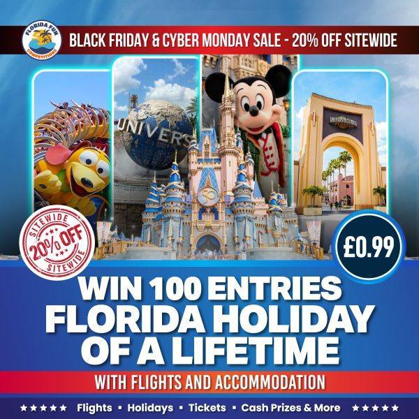 100 Entries For Couple's Dream Florida Holiday