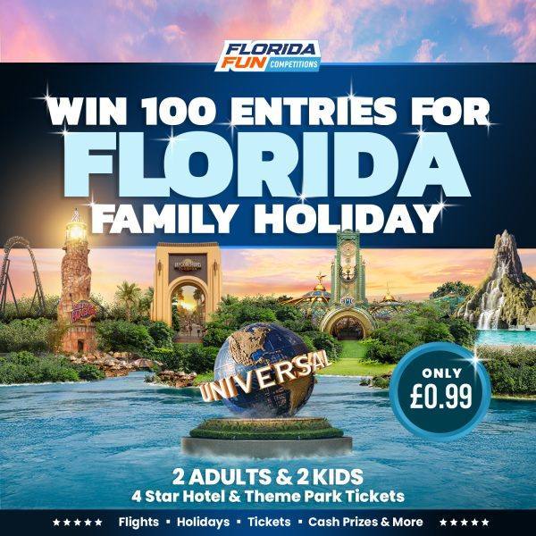 100 Entries For Family Florida Holiday