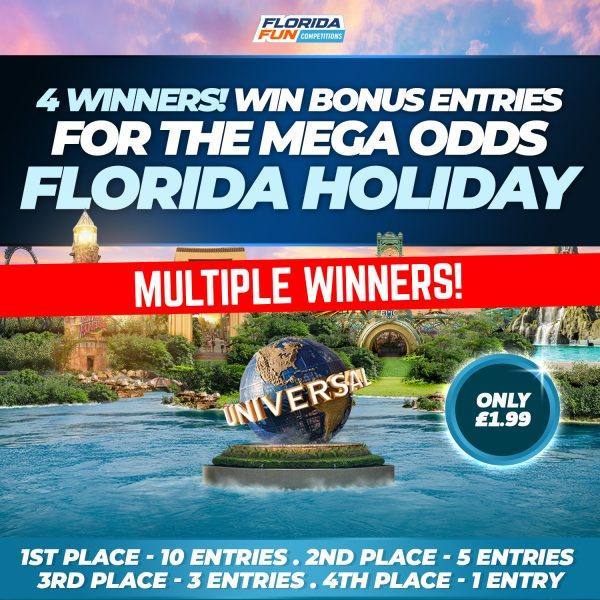 Bonus Entries for Mega Odds Florida Holiday