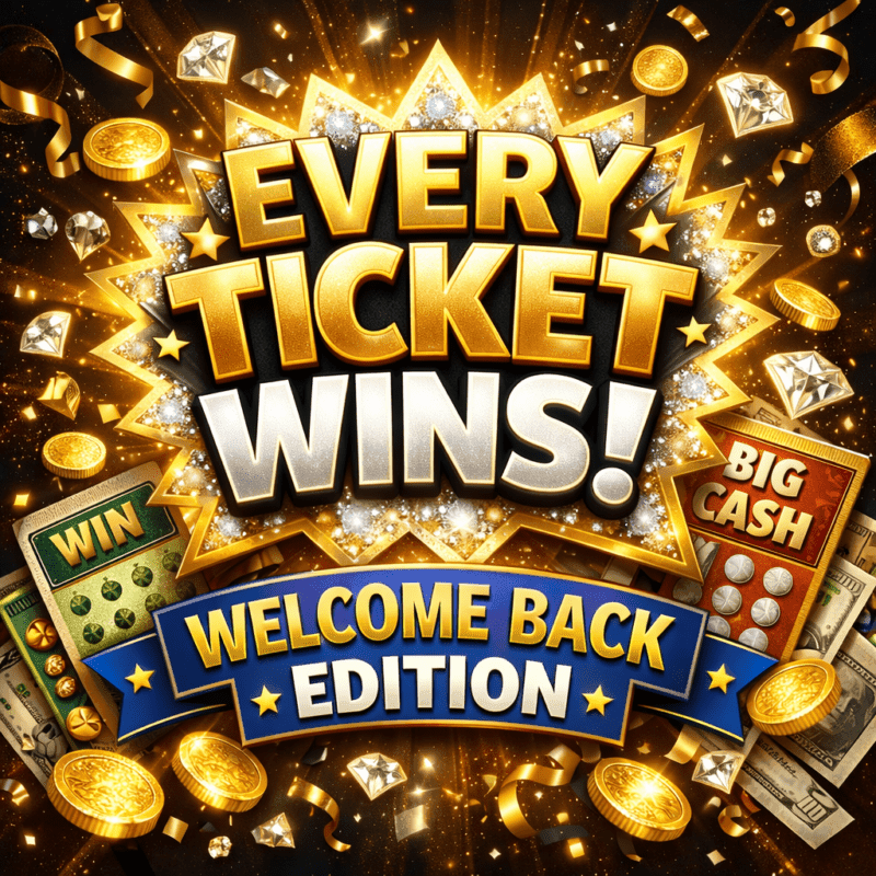 Every Ticket Wins – Monday DAILY Edition!